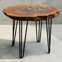 Tables basses - Table basse en noyer – 55x72x47 cm - GLASS4CANDLES