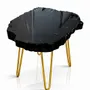 Tables basses - Table basse en chêne noir ancien – 52x59x45 cm – Aurum Arc - GLASS4CANDLES