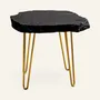Tables basses - Table basse en chêne noir ancien – 52x59x45 cm – Aurum Arc - GLASS4CANDLES