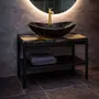 Bathroom storage - Bog Oak Bathroom Cabinet – Rectangle, 84x74.5x40 cm - GLASS4CANDLES