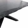 Tables Salle à Manger - Table à manger en chêne noir ancien – rectangle, 76x189x84 cm - GLASS4CANDLES