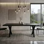 Dining Tables - Bog Oak Dining Table – Rectangle, 77x225x84 cm - GLASS4CANDLES