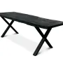 Dining Tables - Bog Oak Dining Table – Rectangle, 77x225x84 cm - GLASS4CANDLES