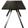 Tables Salle à Manger - Table à manger en chêne noir ancien – rectangle, 78x177x76 cm - GLASS4CANDLES
