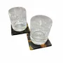 Glass - Bog Oak Whisky Glass Set – Cylinder, 10x80x80 mm – Noir Whisky Duo - GLASS4CANDLES
