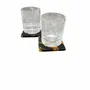 Glass - Bog Oak Whisky Glass Set – Cylinder, 10x80x80 mm – Noir Whisky Duo - GLASS4CANDLES