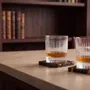 Glass - Bog Oak Whisky Glass Set – Cylinder, 10x80x80 mm – Noir Whisky Duo - GLASS4CANDLES