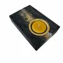 Bougeoirs et photophores  - Bougeoir en chêne noir et métal doré, 30x120x80 mm – gris et noir - GLASS4CANDLES