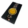 Bougeoirs et photophores  - Bougeoir en chêne noir et métal doré – pour 1 bougie chauffe-plat - GLASS4CANDLES