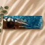 Candlesticks and candle holders - Bog Oak & Gold-tone Metal Tealight Holder – Rectangle, 50x200x70 mm - GLASS4CANDLES