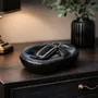 Trays - Bog Oak & Resin Serving Tray – Oval, 50x150x120 mm - GLASS4CANDLES