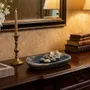 Trays - Bog Oak & Resin Serving Tray – Oval, 50x300x200 mm - GLASS4CANDLES