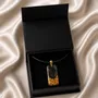 Bijoux - Pendentif en chêne noir et feuille dorée, 38x18x6 mm – Âme Ancienne - GLASS4CANDLES