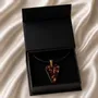 Bijoux - Pendentif en résine et feuille dorée – cœur, 38x26x6 mm – Échos Dorés - GLASS4CANDLES