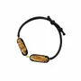 Bracelets - Bog Oak & Resin Bracelet – Round, 200x200x8 mm – two oval elements - GLASS4CANDLES