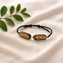 Bracelets - Bog Oak & Resin Bracelet – Round, 200x200x8 mm – two oval elements - GLASS4CANDLES