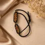 Bracelets - Bog Oak & Resin Bracelet – Round, 200x200x8 mm – two oval elements - GLASS4CANDLES