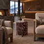 Tables basses - Table d'appoint - 45X45X55cm - Ocel - Marbre Rosso Levano - STONE VALLEY