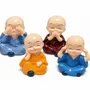 Objets de décoration - Set de 4 Moines de la Sagesse en Céramique 5,5 cm - ARABESK