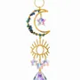 Objets de décoration - Attrape-soleil Lune en Apatite Bleue - ARABESK