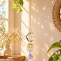 Objets de décoration - Attrape-soleil Lune en Apatite Bleue - ARABESK
