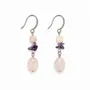 Bijoux - Boucles d'Oreilles Citrine Chauffée, Améthyste et Quartz Rose - ARABESK
