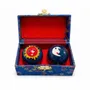 Objets de décoration - Boules de Massage Chinoises Soleil et Lune Bleues 4,2 cm - ARABESK