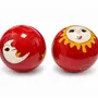 Decorative objects - Chinese Massage Balls Sun and Moon Red 4,2 cm - ARABESK