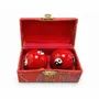 Objets de décoration - Boules de Massage Chinoises Yin Yang Rouges 4,2 cm - ARABESK