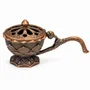 Scents - Copper-finish Handled Lotus Incense Burner 6,1 cm - ARABESK