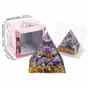Objets de décoration - Orgonite Pyramide Amethyste Lotus 8cm - ARABESK