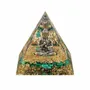 Objets de décoration - Orgonite Pyramide Buddha + Malachite - ARABESK