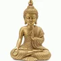 Decorative objects - Buddha Statue Golden Teaching Mudra in Resin 15 cm - ARABESK