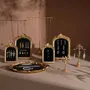 Objets de décoration - Ensemble de présentoirs à bijoux Rococo doré en suédine végane - WHISPERING WOODS
