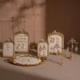 Objets de décoration - Ensemble de présentoirs à bijoux Rococo doré en suédine végane - WHISPERING WOODS