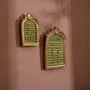 Objets de décoration - Ensemble de présentoirs à bijoux Rococo doré en suédine végane - WHISPERING WOODS