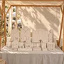 Objets de décoration - Ensemble de présentoirs à bijoux Pavilion en suédine végane claire - WHISPERING WOODS