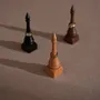 Objets de décoration - Porte-bagues en bois de style fou d'échecs, noyer ou hêtre - WHISPERING WOODS