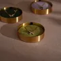 Coffrets et boîtes - Boîte ronde à collier en laiton avec couvercle - WHISPERING WOODS