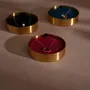 Coffrets et boîtes - Boîte ronde à collier en laiton avec couvercle - WHISPERING WOODS