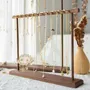 Objets de décoration - Présentoir pour colliers et bracelets en noyer massif et laiton - WHISPERING WOODS