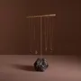 Objets de décoration - Présentoir à bijoux à barre en T en marbre et laiton - WHISPERING WOODS