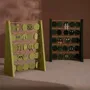 Decorative objects - Vegan Suede and Brass Earring Stand, Wishing Plaque Shape - WHISPERING WOODS