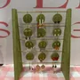 Decorative objects - Vegan Suede and Brass Earring Stand, Wishing Plaque Shape - WHISPERING WOODS