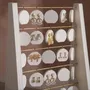 Decorative objects - Vegan Suede and Brass Earring Stand, Wishing Plaque Shape - WHISPERING WOODS