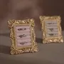 Decorative objects - Rococo Rectangular Ring Display Frame with Brass Stand - WHISPERING WOODS