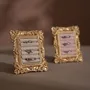 Decorative objects - Rococo Rectangular Ring Display Frame with Brass Stand - WHISPERING WOODS