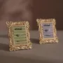 Decorative objects - Rococo Rectangular Ring Display Frame with Brass Stand - WHISPERING WOODS