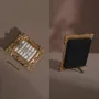 Decorative objects - Rococo Rectangular Ring Display Frame with Brass Stand - WHISPERING WOODS