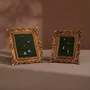Objets de décoration - Cadre de présentation rococo doré à angles fleuris - WHISPERING WOODS